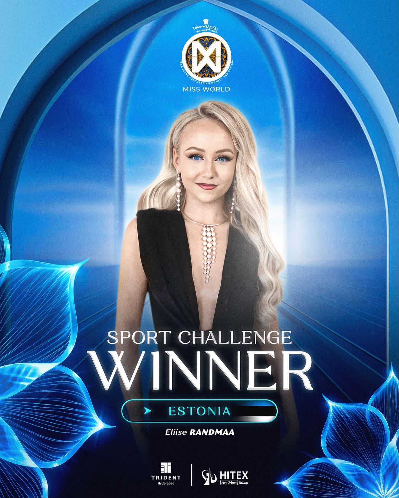 Eliise Randmaa — 1st place, Sports Challenge, 72nd Miss World Festival